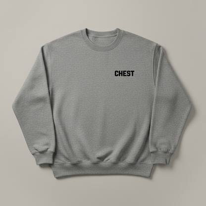Chest written will be bold and in black