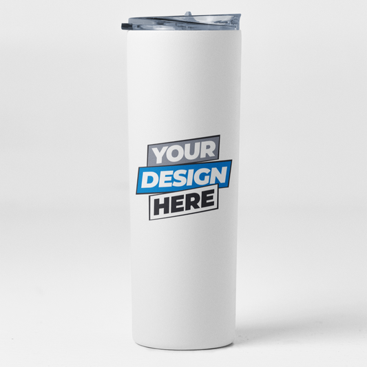 Custom 20oz Insulated Tumbler with Lid, Straw & Brush