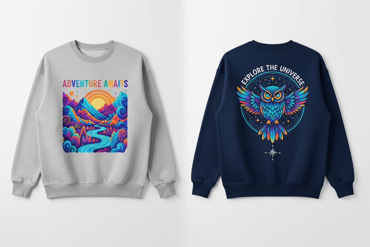 not on manequin and with graphics